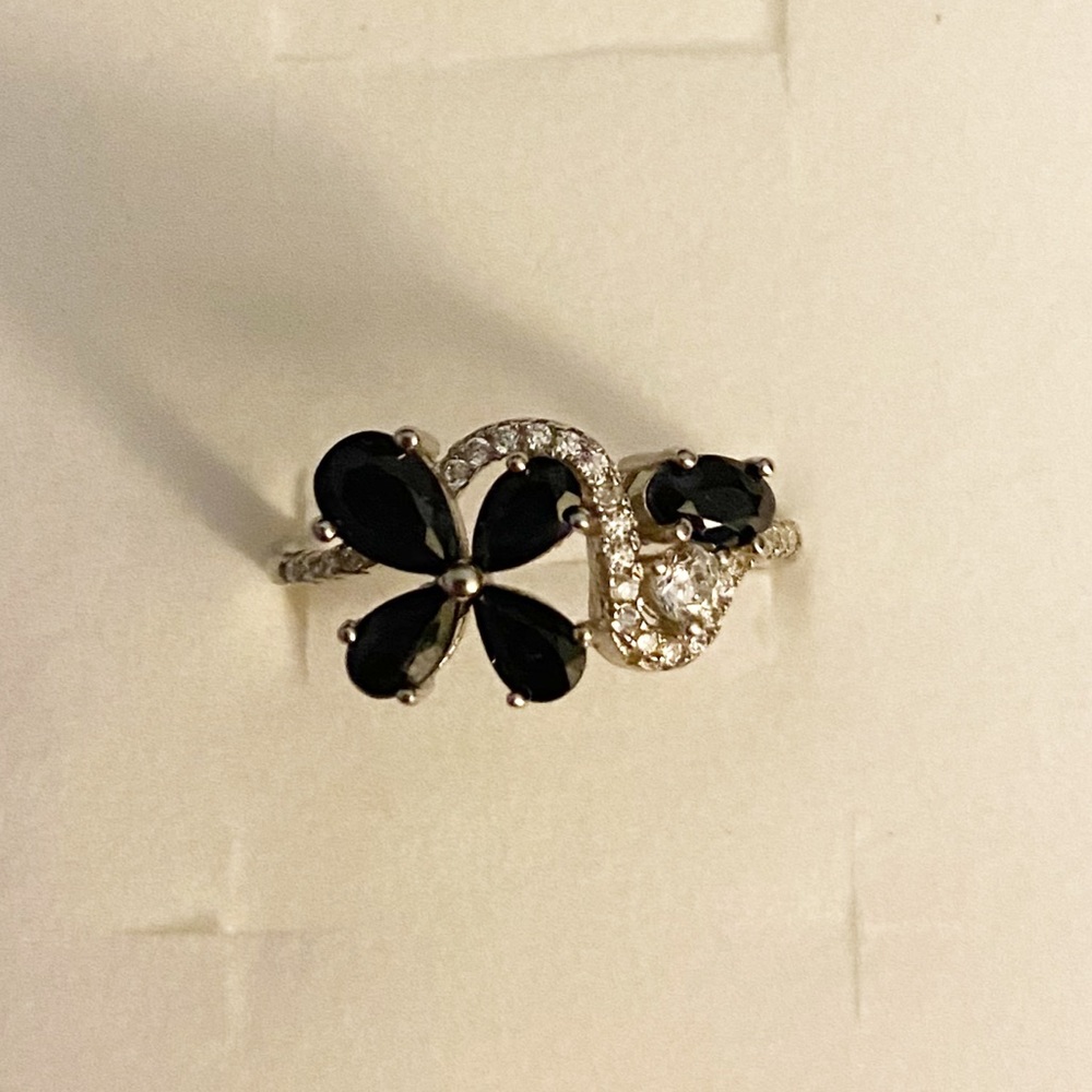 2.30ctw Kanchanaburi & Diamond White Sapphire Ring